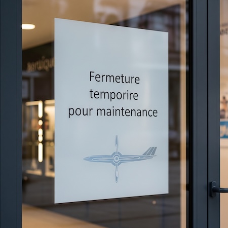 Boutique fermée temporairement